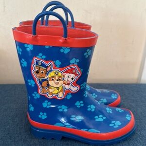 Paw Patrol rain boots excellent condition